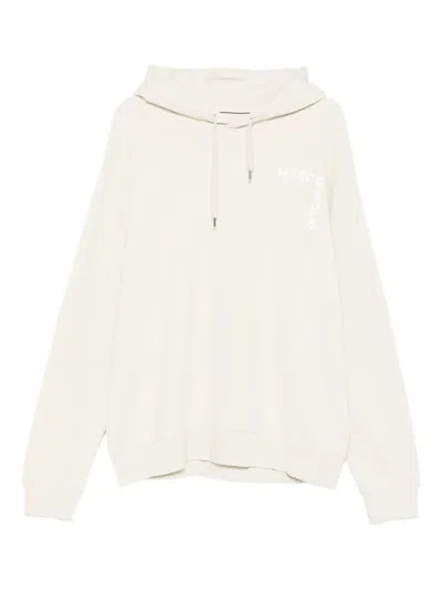 Marc O'polo Logo-embroidered Hoodie In Neutral