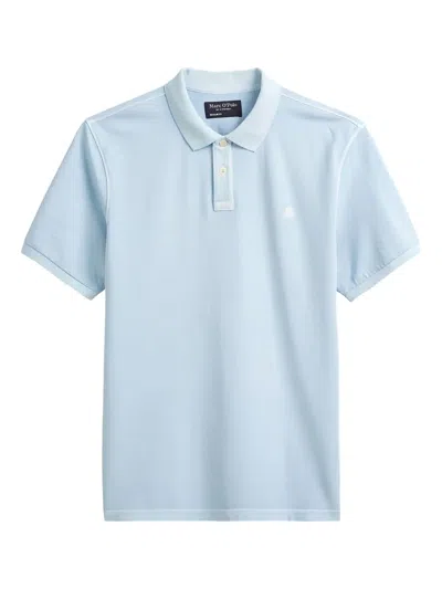 Marc O'polo Logo-embroidered Polo Shirt In Blue