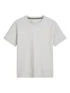 Marc O'polo Logo-embroidered T-shirt In Gray