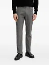 Marc O'polo Logo-embroidered Trousers In Gray