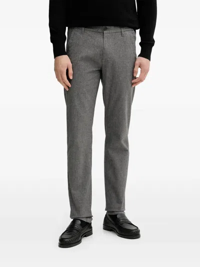Marc O'polo Logo-embroidered Trousers In Gray
