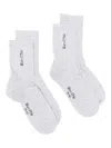 Marc O'polo Logo-intarsia Socks (pack Of Two) In Gray