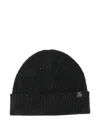 Marc O'polo Logo-patch Beanie Hat In Black