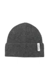 Marc O'polo Logo-patch Beanie Hat In Black