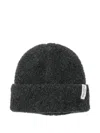 Marc O'polo Logo-patch Beanie Hat In Gray
