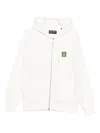 Marc O'polo Logo-patch Hoodie In Gray