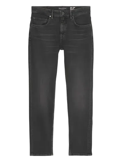 Marc O'polo Logo-patch Jeans In Black