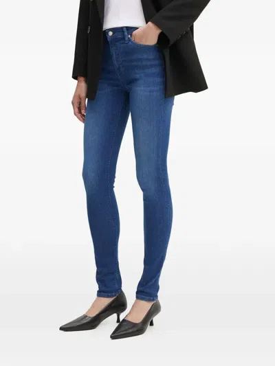 Marc O'polo Logo-patch Jeans In Blue