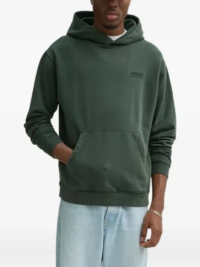 Marc O'polo Logo-print Hoodie In Green
