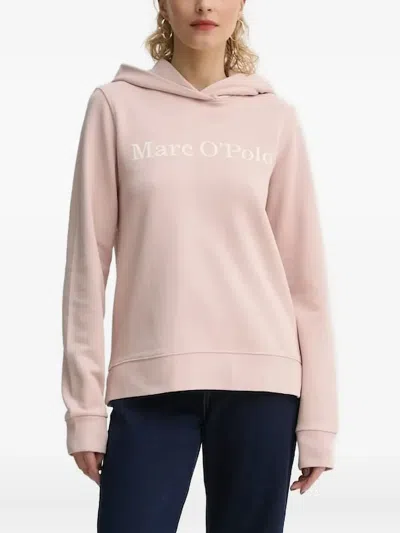 Marc O'polo Logo-print Hoodie In Pink