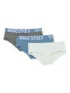 Marc O'polo Logo-printed Waistband Briefs (pack Of Three) In Multi