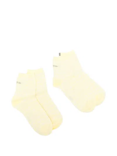 Marc O'polo Logo Socks (set Of Two9 In Yellow