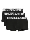Marc O'polo Logo-waistband Boxer Shorts (pack Of Three) In Black