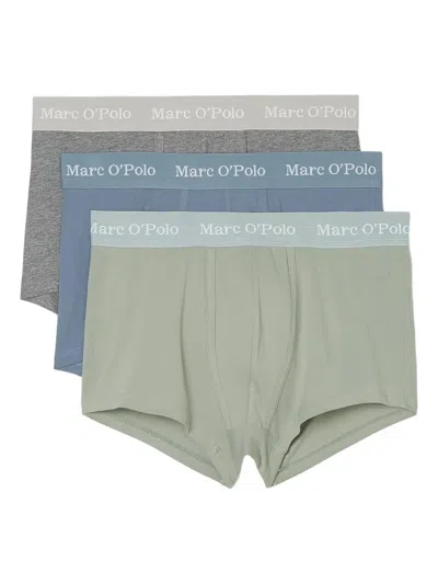 Marc O'polo Logo-waistband Boxers (pack Of Three) In Green