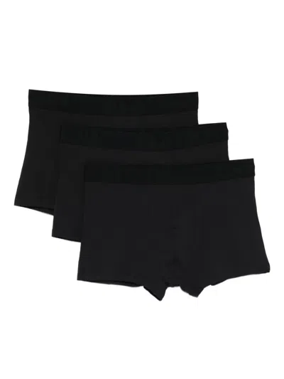Marc O'polo Logo-waistband Boxers (set Of Three) In Black