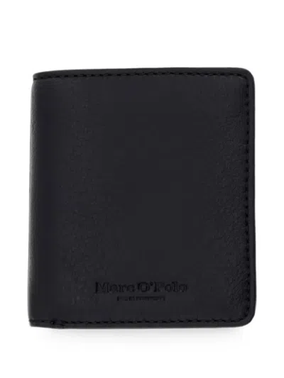 Marc O'polo Logo-debossed Leather Wallet In Black