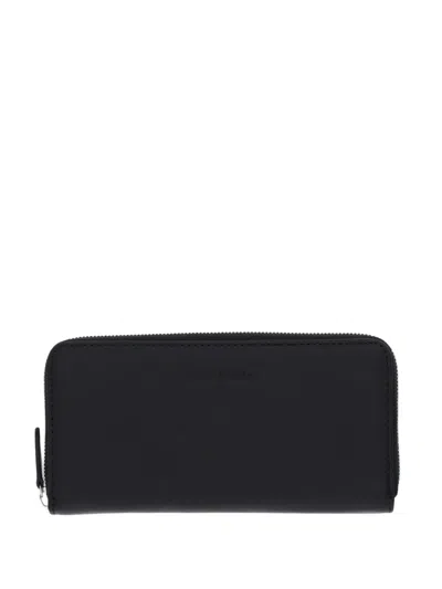 Marc O'polo Logo-debossed Zip-around Wallet In Black