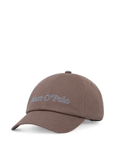Marc O'polo Logo-embroidered Baseball Cap In Brown