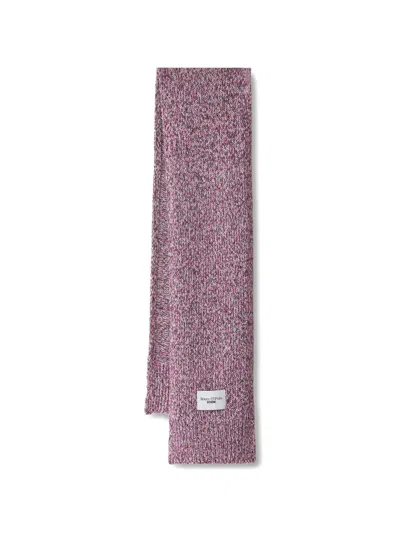 Marc O'polo Logo-patch Scarf In Pink
