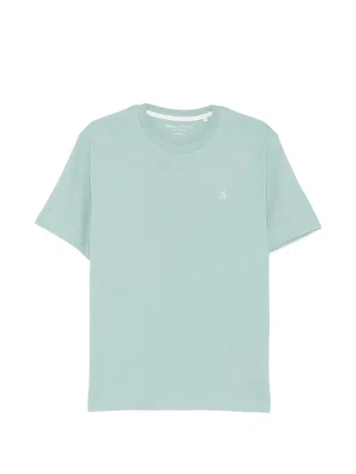 Marc O'polo Logo-print Crew-neck T-shirt In Green