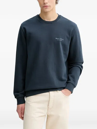Marc O'polo Logo-print Sweatshirt In Blue