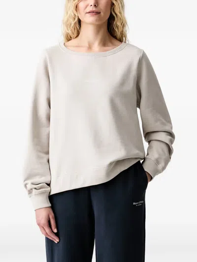 Marc O'polo Logo-print Sweatshirt In Nude