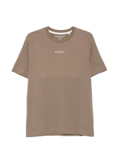 Marc O'polo Logo-print T-shirt In Brown