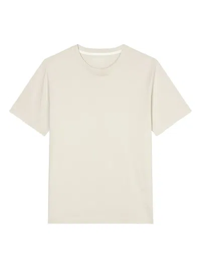 Marc O'polo Logo-embroidered T-shirt In Neutral