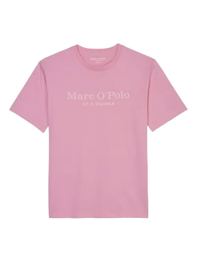 Marc O'polo Logo-print T-shirt In Pink