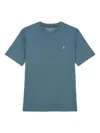 Marc O'polo Crew-neck Logo T-shirt In Blue