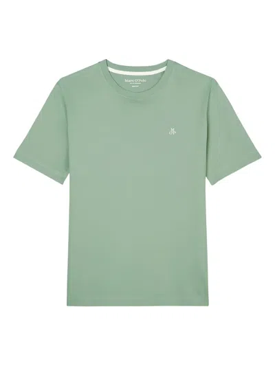 Marc O'polo Logo-motif Cotton T-shirt In Green