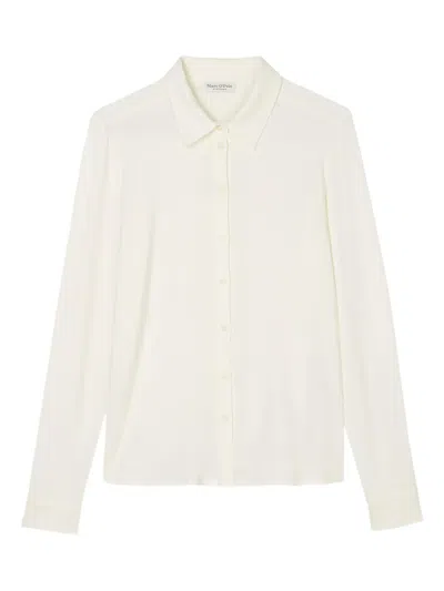 Marc O'polo Long-sleeve Button-down Shirt In White