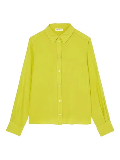 Marc O'polo Long-sleeve Button-up Shirt In Green