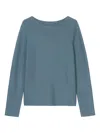 Marc O'polo Long-sleeve Knitted Top In Blue