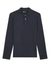 Marc O'polo Long-sleeve Polo Shirt In Black