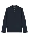 Marc O'polo Long-sleeve Polo Shirt In Blue