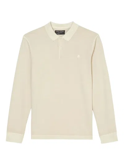 Marc O'polo Long-sleeve Polo Shirt In Neutral