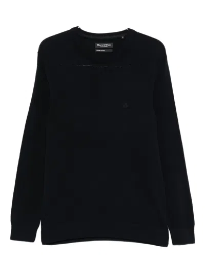 Marc O'polo Long-sleeve Pullover In Black