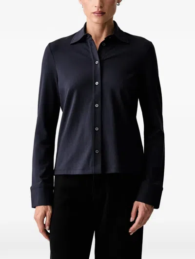Marc O'polo Long-sleeve Button-down Shirt In Black