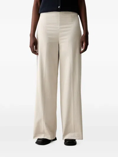 Marc O'polo Margo Corduroy Wide-leg Trousers In Neutral