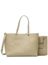 Marc O'polo Medium 3-in-1 Shopper Leather Tote Bag In Neutral