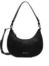 Marc O'polo Medium Grained-leather Shoulder Bag In Black