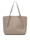 Marc O'polo Medium Grained-leather Tote Bag In Neutral