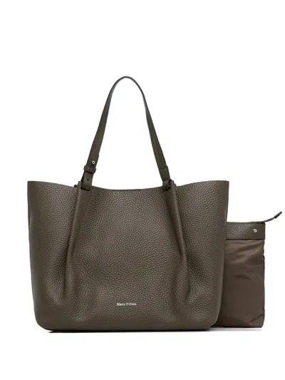 Marc O'polo Medium Leather Tote Bag In Brown