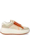 Marc O'polo Mesh-panel Platform Sneakers In Neutral