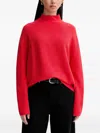 Marc O'polo Mock-neck Sweater In Red