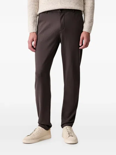 Marc O'polo Morot Jogger Elasticated-waistband Straight-leg Trousers In Brown