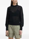 Marc O'polo Open-knit Sweater In Black