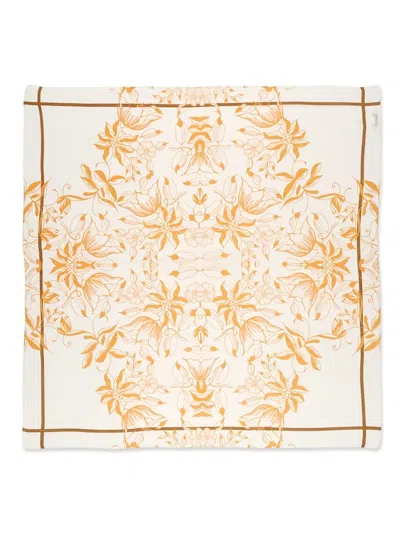 Marc O'polo Floral-print Scarf In Brown