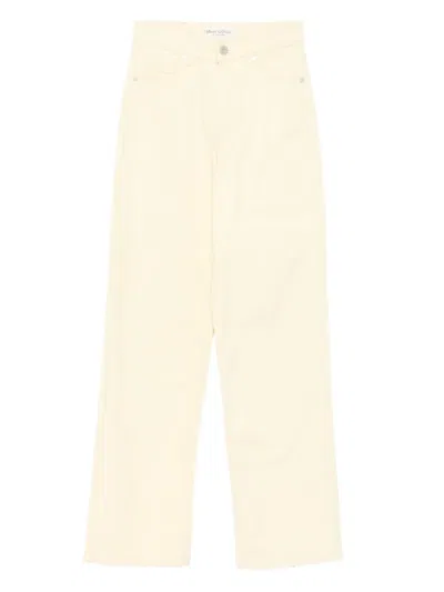 Marc O'polo Organic Cotton-blend Straight-leg Jeans In Neutral